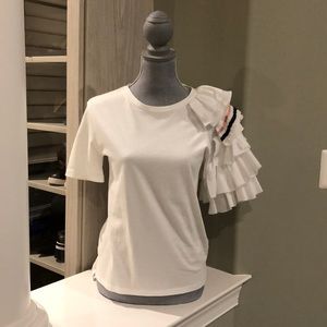 NWOT Women’s Cotton White Fashion T-Shirt Sz M